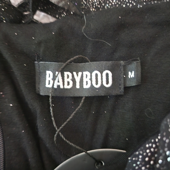 Baby Boo NWT Beautiful Sparkling Shrug Sleeve Dress - Picture 3 of 15